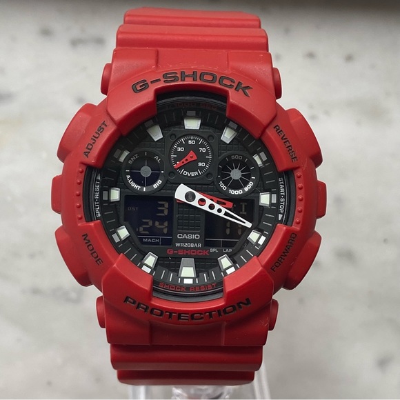 GShock Accessories Casio Gshock Ga0b Mens Red Resin Watch W New